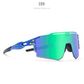 Polarized frameless sports sunglasses with TR90 frame in regular fit for cycling