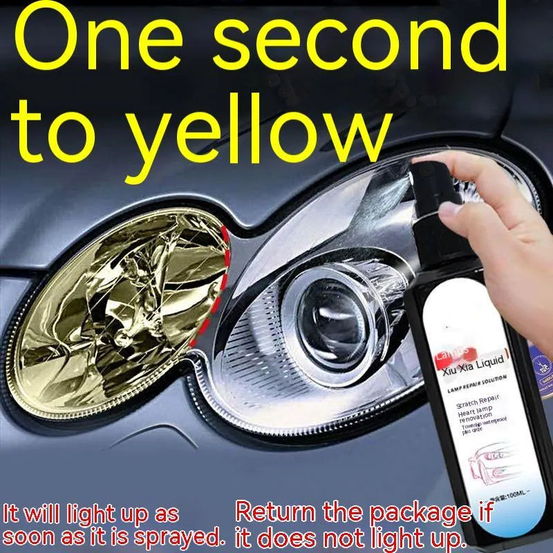 100 ml bottle of car headlight renovation and restoration liquid for plastic lenses