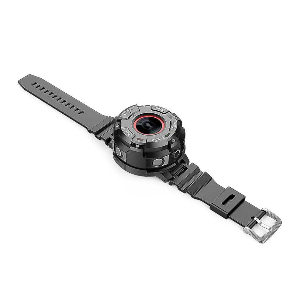 Black waterproof sports digital camera with compact design for outdoor photography