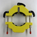 Yellow bottle cutter tool for glass bottles 50mm to 120mm diameter with adjustable cutting mechanism