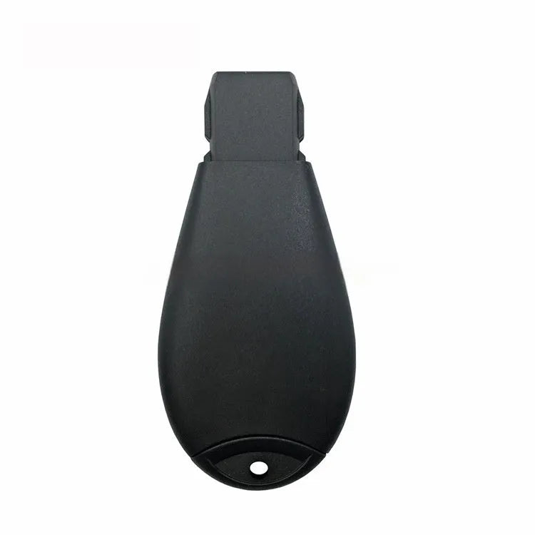 Chrysler Dodge smart key replacement shell in ABS brass and nylon, dimensions 85mm by 42mm by 15mm.