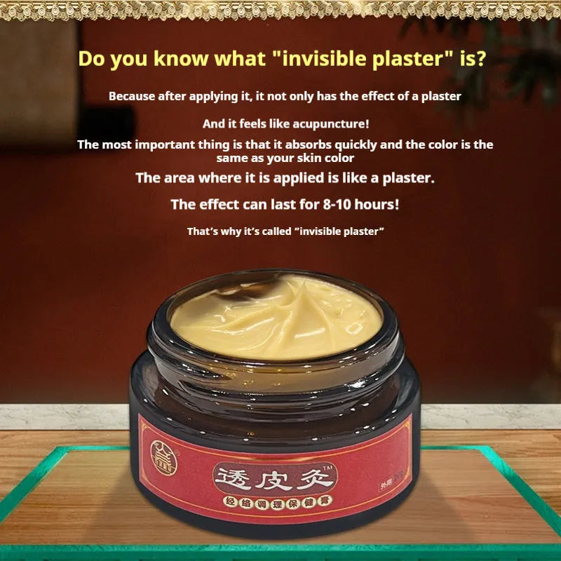 20g tube of Bestlife translucent herbal skin-penetrating moxibustion paste for pain relief.
