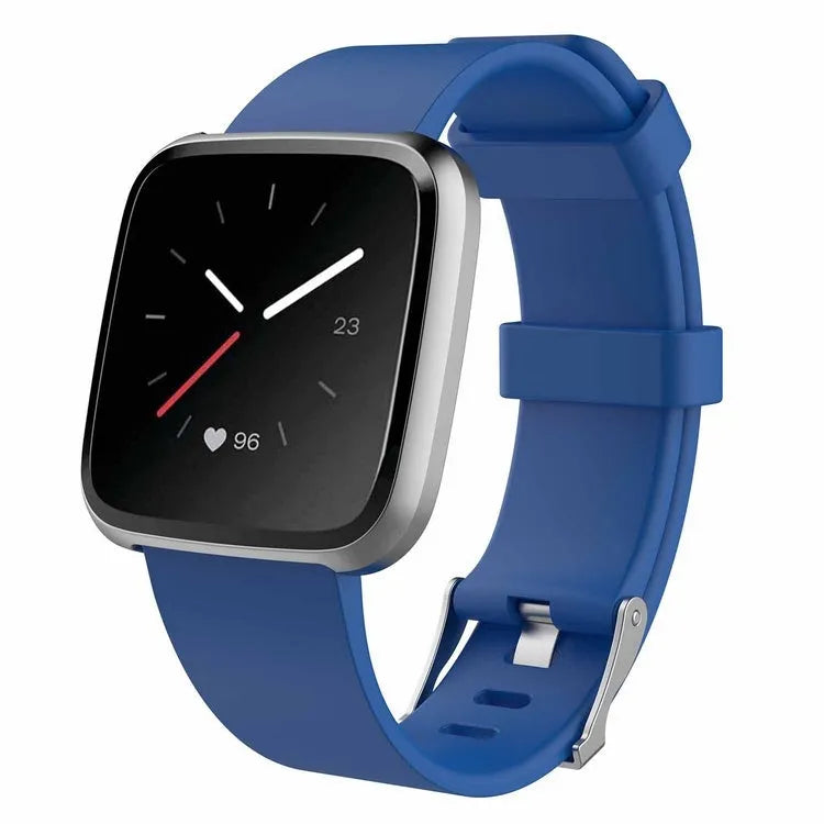 Fitbit Versa Lite replacement TPE wrist strap in large size, shown in multiple colour options.