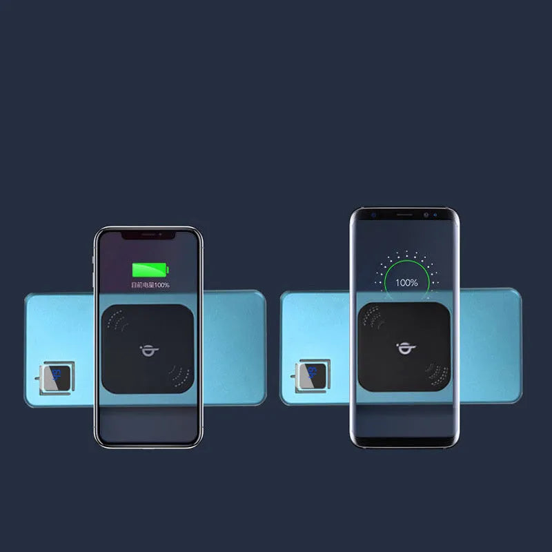 Portable power bank charger with LCD display and alloy casing in four colour options