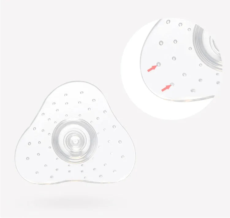 Nursing nipple protector for flat nipples breastfeeding aid transparent and petal colour options