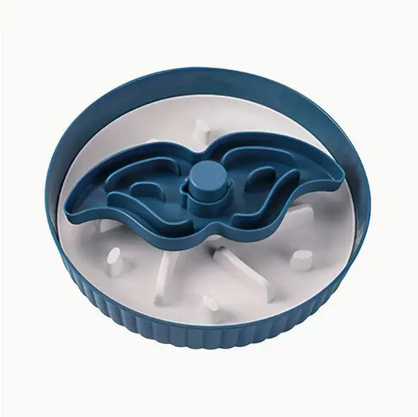 Pet slow feeder bowl with removable game mat and anti-choke silicone pad in choice of colours