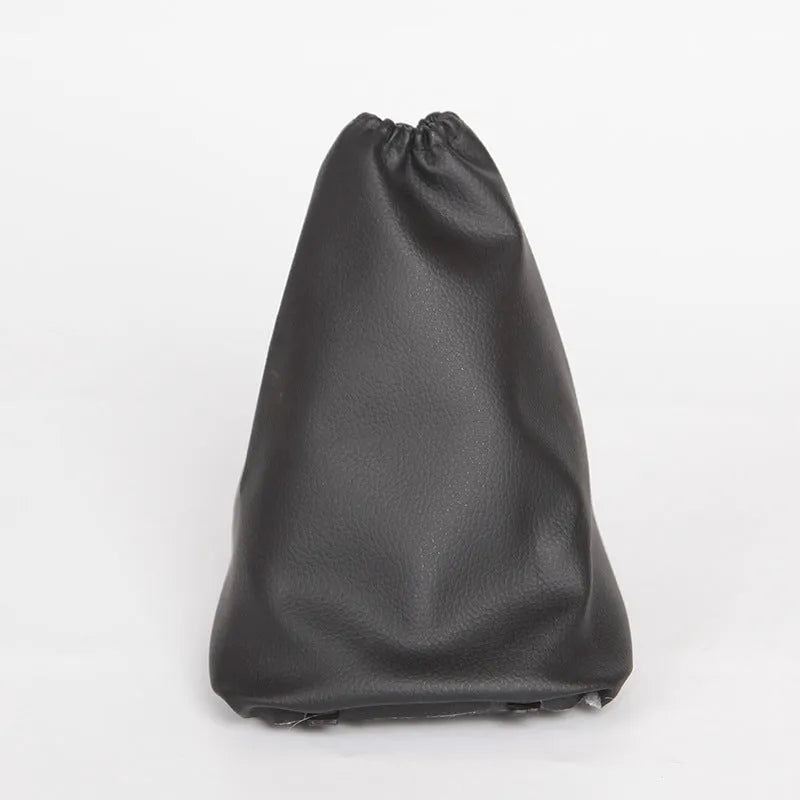 Black leather gear lever dust cover for Toyota Corolla with 15.2cm dimensions