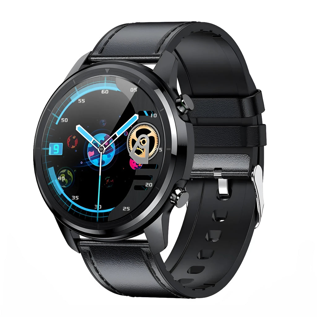 LEMFO LF26 smart bracelet with 1.3-inch screen shown in Silver colour option on a wrist.