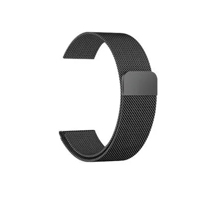 Stainless steel watch strap shown in silver, compatible with 38mm or 42mm watch cases.