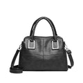 Women's horizontal square shoulder bag in wear-resistant polyester with internal organisation compartments