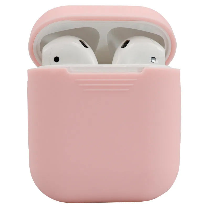 Silicone protective cover for AirPods 2 wireless earbuds in multiple colour options
