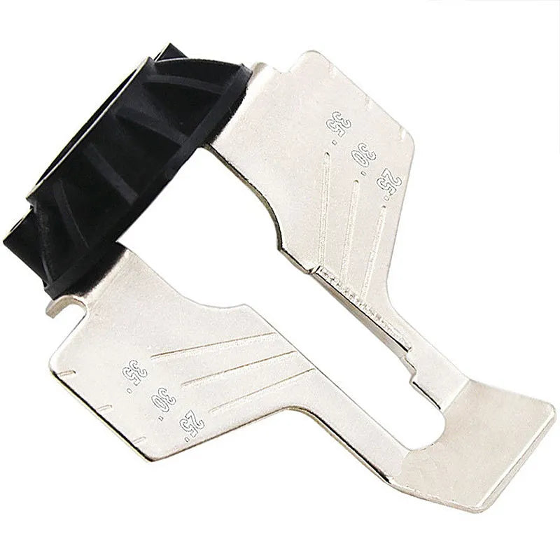 Electric chain sharpening accessories set with high speed steel attachment and ruler