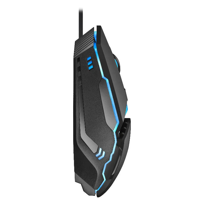 M3 black wired USB mouse with adjustable DPI and USB cable