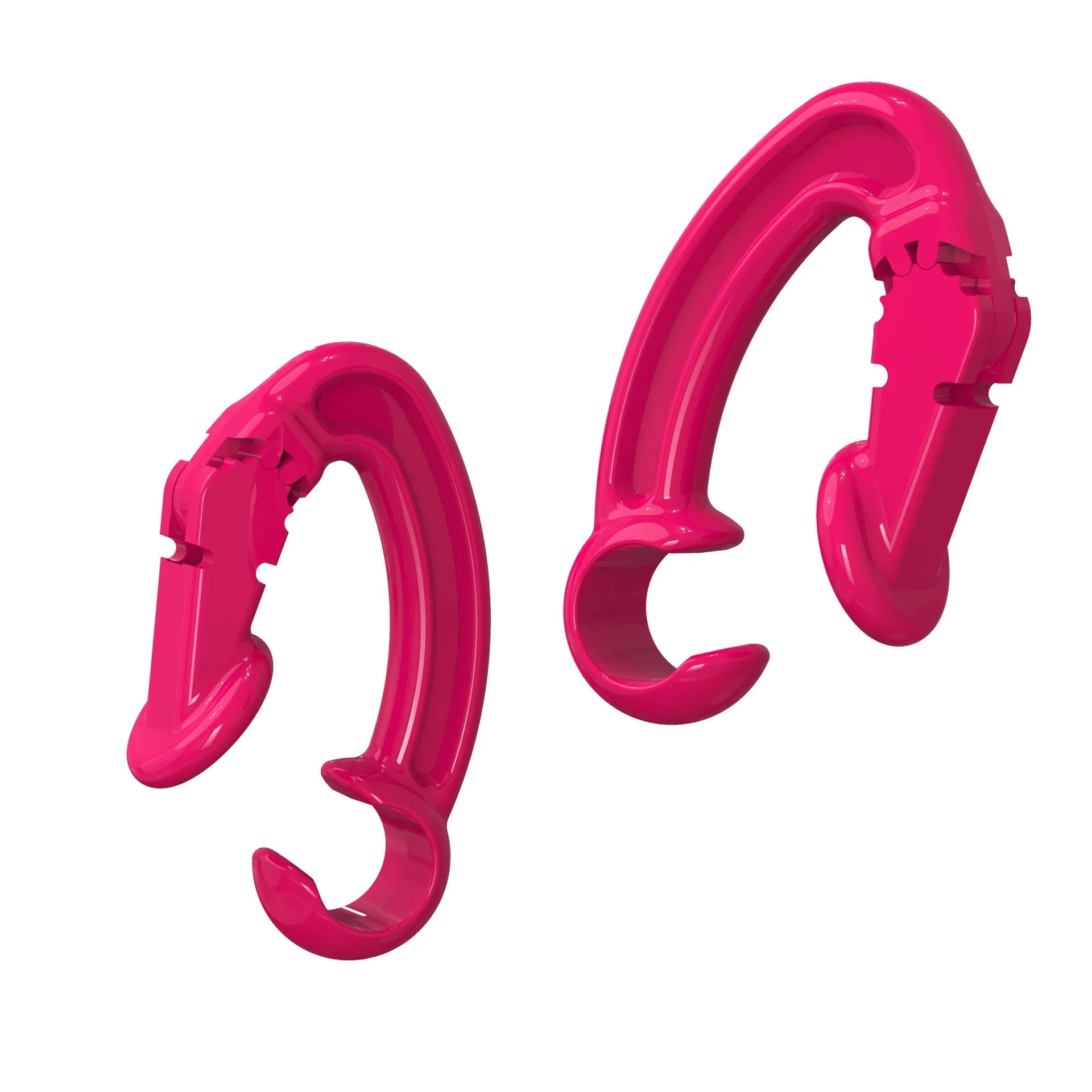 Anti-lost clip back cover for Apple Airpods in six colours: white, yellow, silver, rose red, grey, and black.