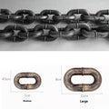 PP plastic dog leash in bronze, antique silver and black colour options on a white background.