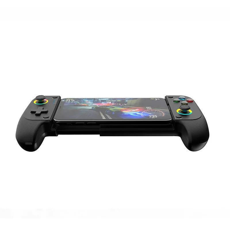 Bluetooth mobile game controller for Android and iOS devices with Type-C port