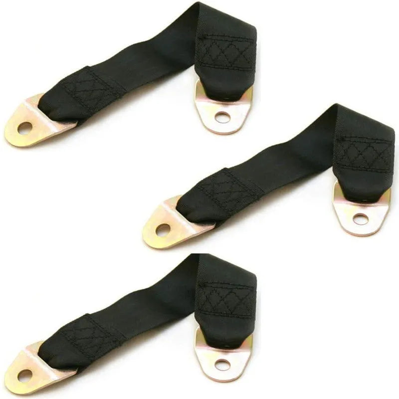 Polyester door latch and door stop belt with included screws and nuts