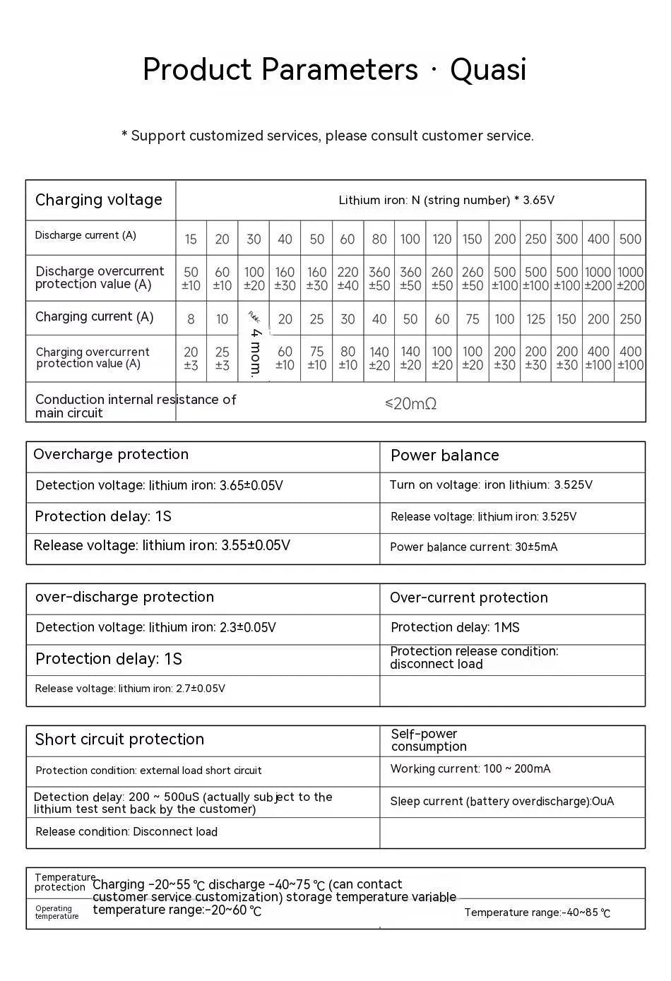 Dali lithium iron phosphate battery protection board for 12V 4S systems
