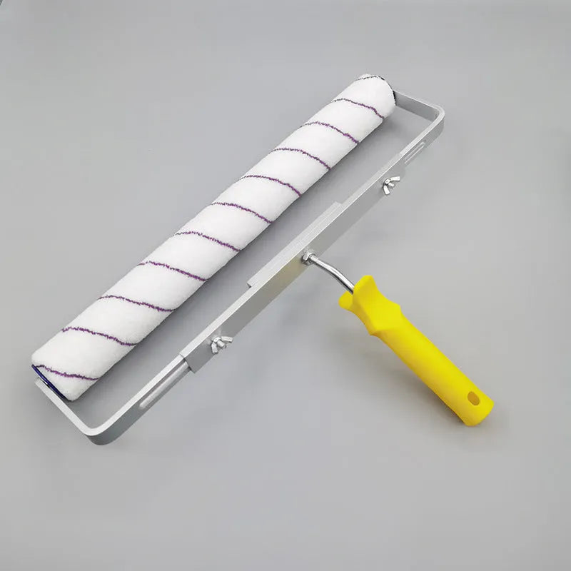 18-inch paint roller set with three brush head types and extendable handle for wall painting
