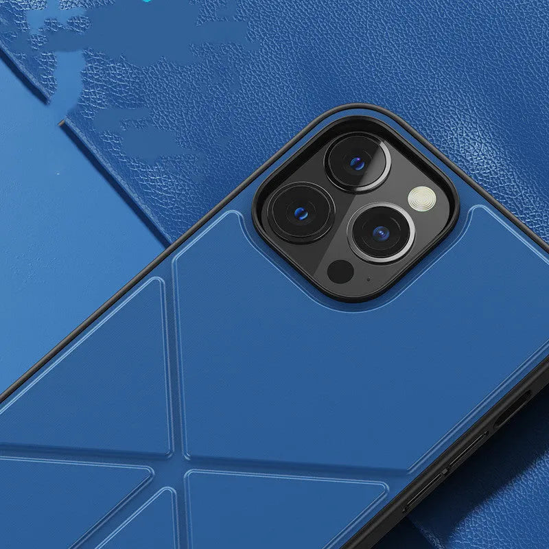 TPU back cover phone case for iPhone 13 series in black or blue solid colour