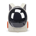 PVC space capsule cat backpack in solid colour, large capacity, breathable design for pet travel