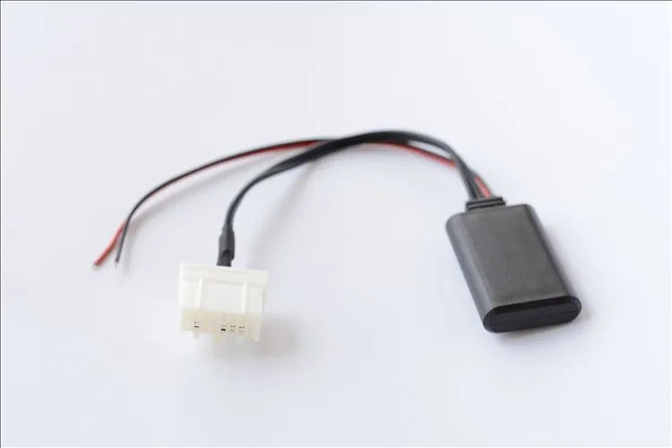 Black Mazda Bluetooth audio link cable for M6 M3 MX5 models with MEDIA key, JieRui-BT 5908 chip.