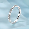 Oxidised black alloy fashion ring with Moss Password I Love You design, shown in sizes 6, 7, 8.