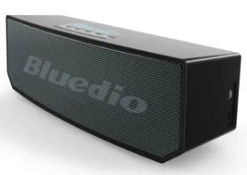 Black BS-6 cloud smart speaker with 52mm driver and micro-USB port.