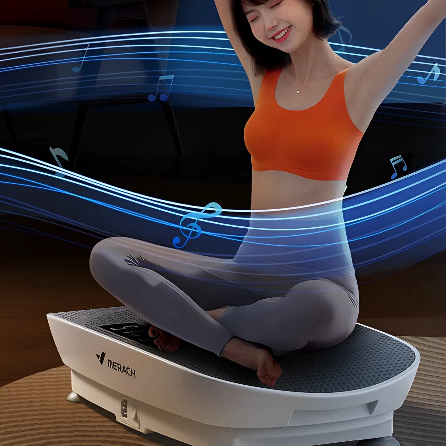 Portable Bluetooth power board in grey or pink with US electrical outlets, dimensions 58cm × 38cm × 16cm