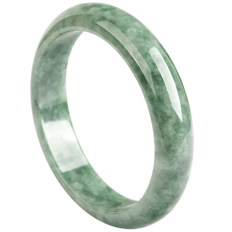 Natural emerald bean green bracelet for women with certificate and gift box