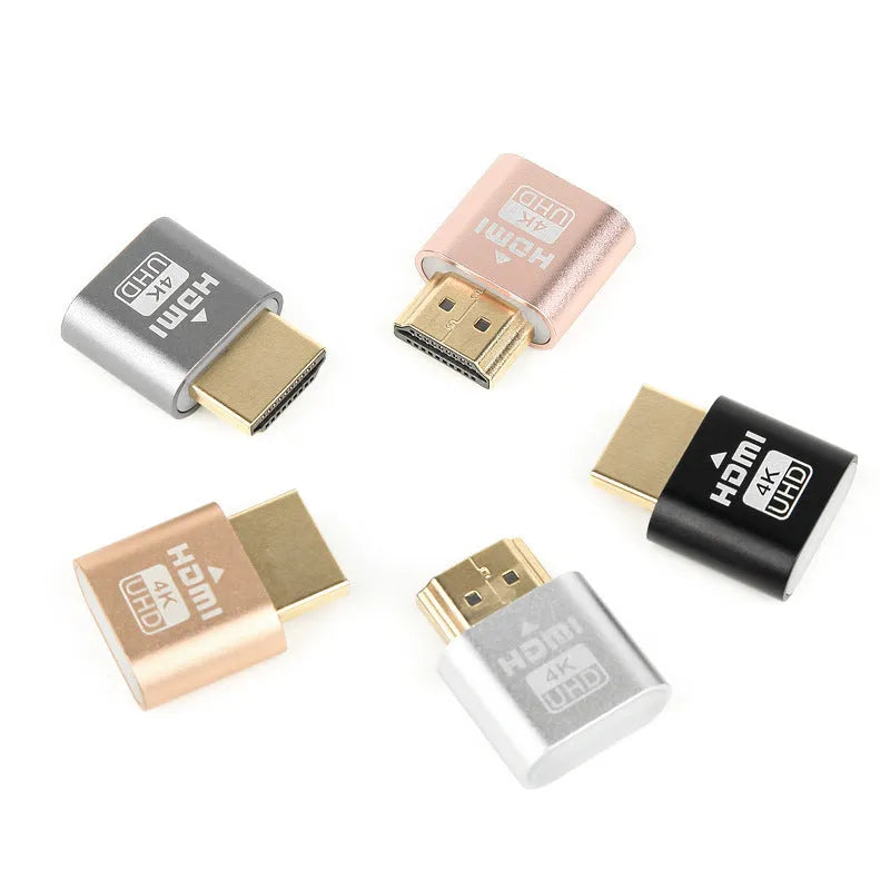 Compact 26.5mm wireless HDMI dummy plug adapter for graphics card virtual display simulation.