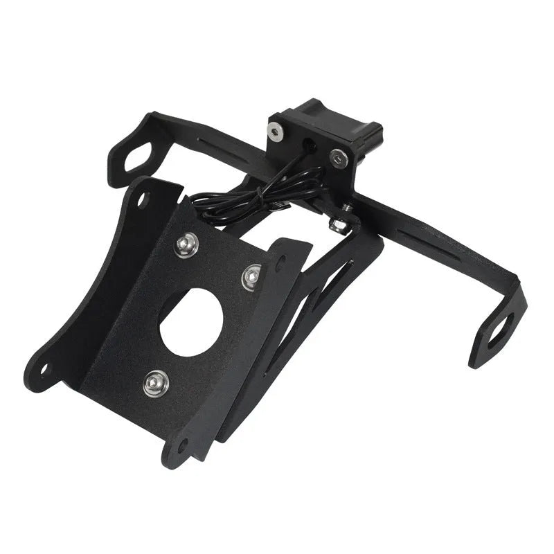 Black aluminium alloy short tail license plate holder for Honda motorcycle rear modification