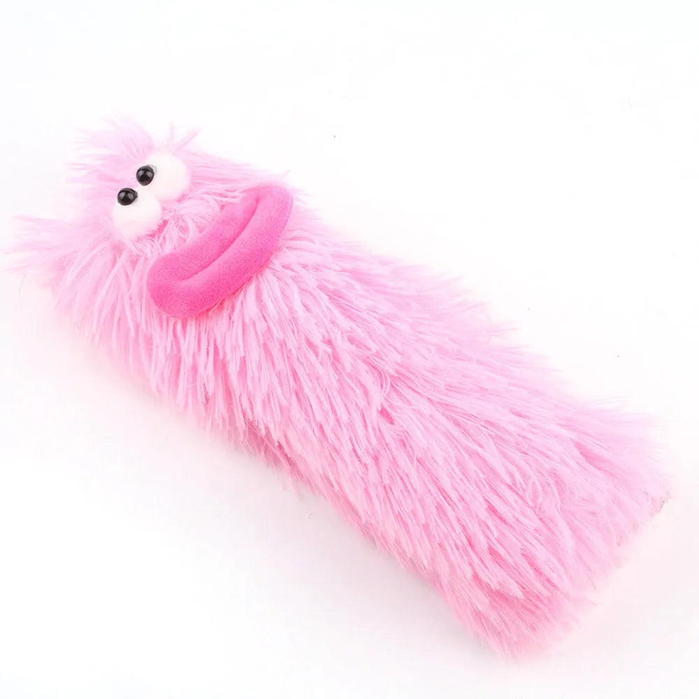 Soft plush cat pillow toy in assorted colours with crinkle sound and natural catnip inside.