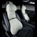 Car neck pillow and lumbar support set with wavy pattern design in five colour options
