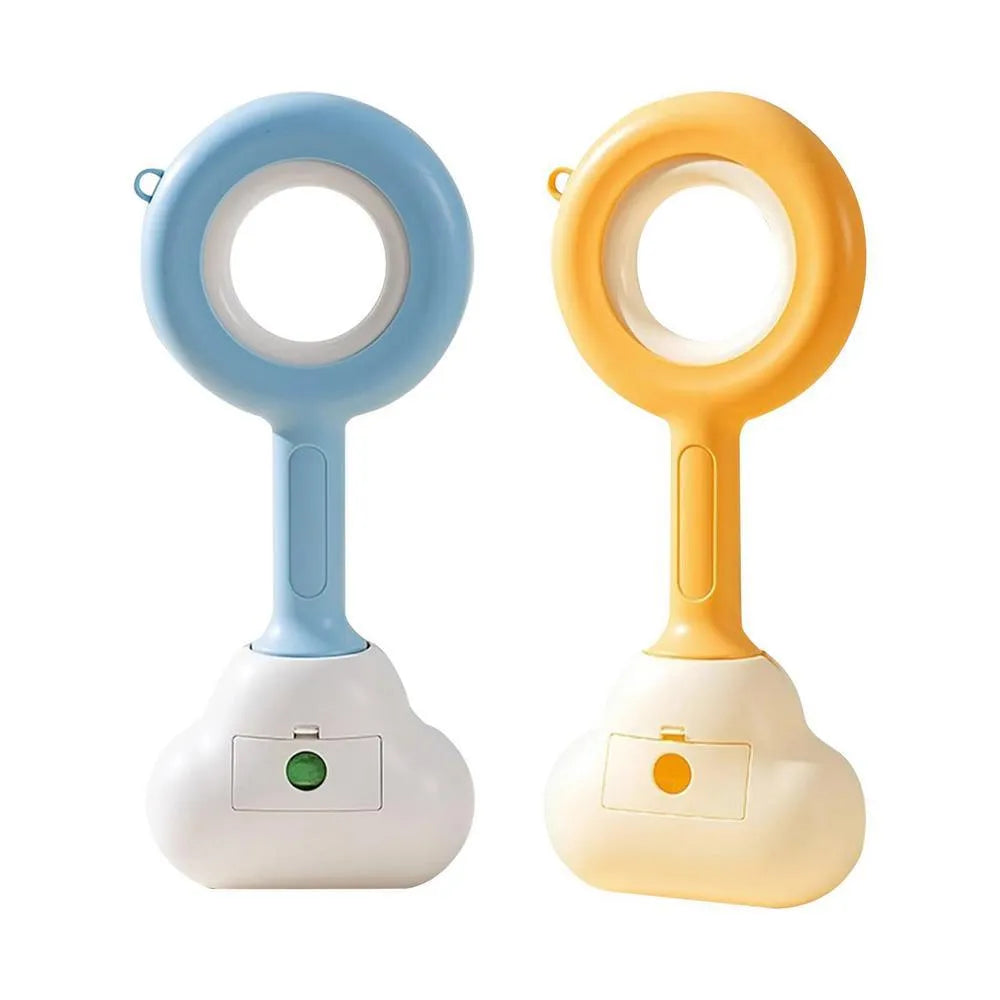 Cloud shape jaw dog poop scooper in white blue colour with ABS plastic construction