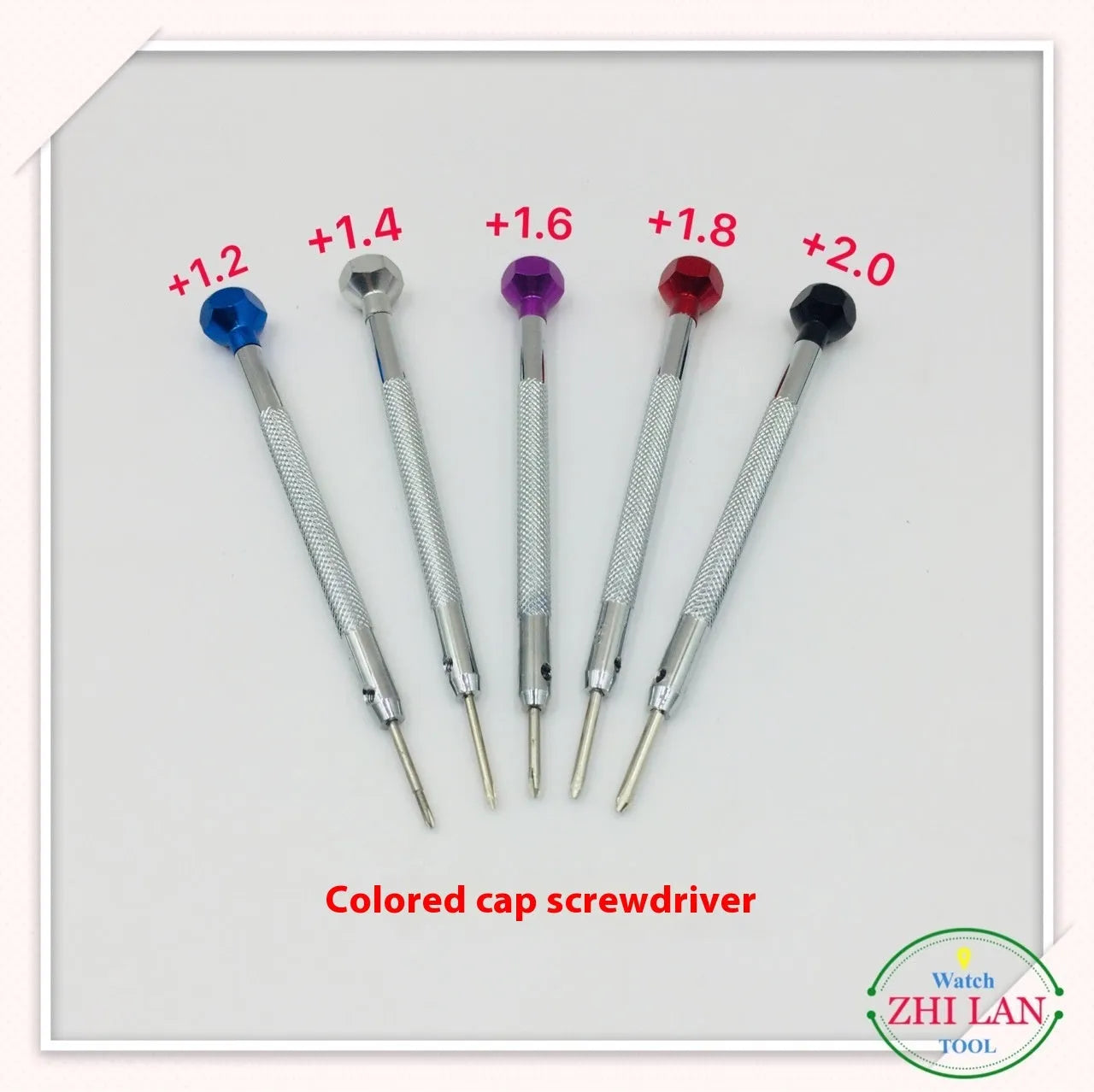 6-piece colour aluminium handle watch repair screwdriver set with magnetic cutter heads for children's watches