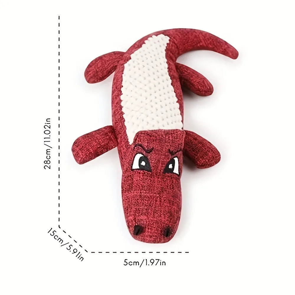 Corn grid pattern pet plush toy in blue, green, and red colours for cat and dog chewing with biting sound