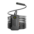 Wireless dual lens endoscope with 5.5mm and 8mm probe diameter options showing magnet and hook accessories
