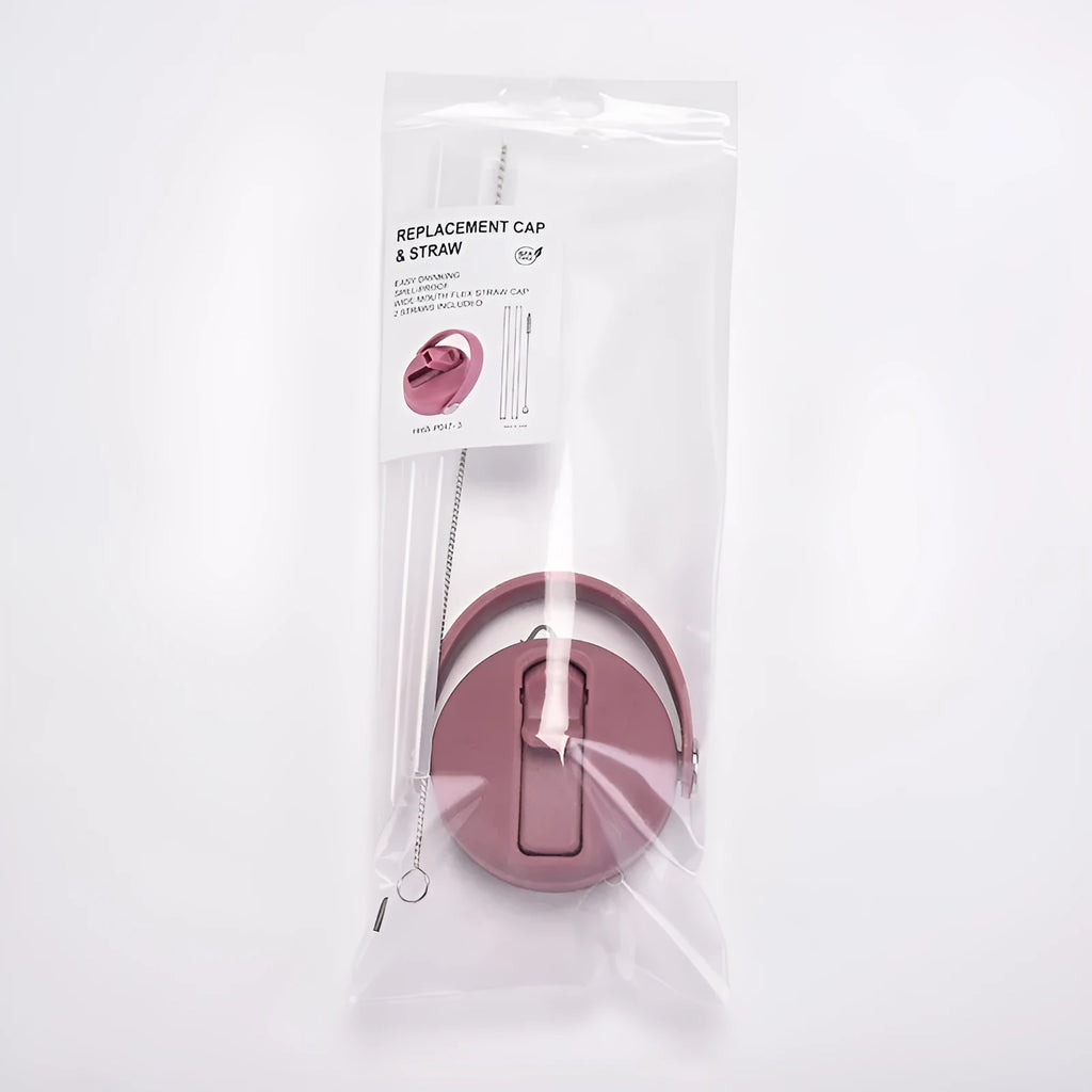Plastic cup lid with handle in Desert colour for outdoor sports water bottle