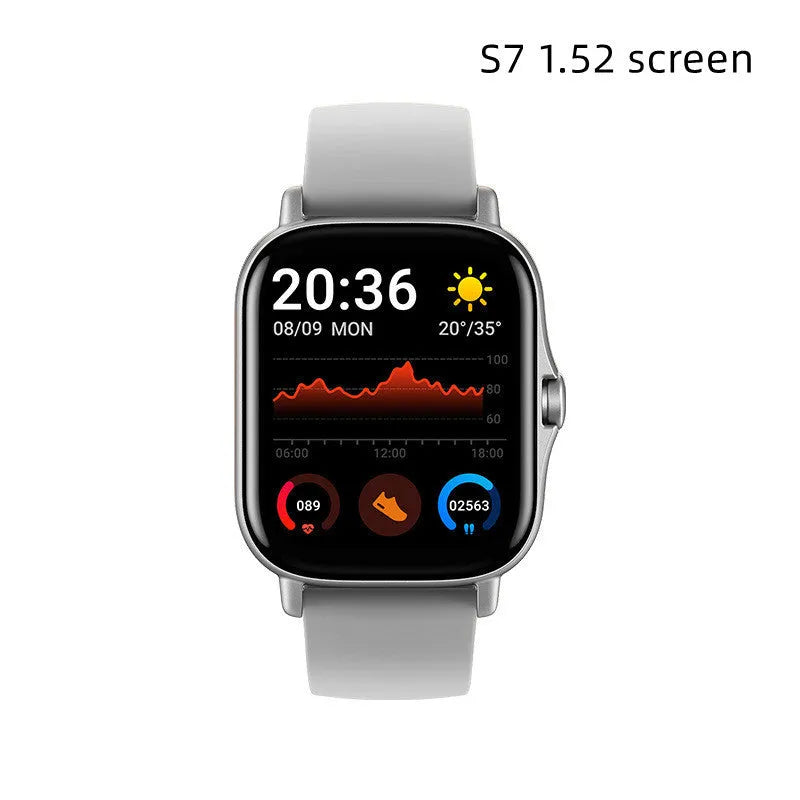 GT20 smartwatch in black or gold with alloy case and silicone strap showing 1.75-inch screen.