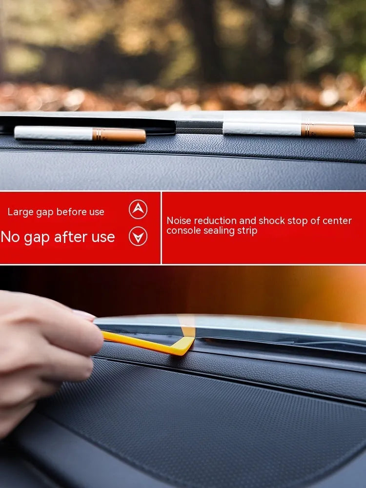 Outlander dashboard soundproof seal strip showing 1.6 metre silicone material with card-slot design