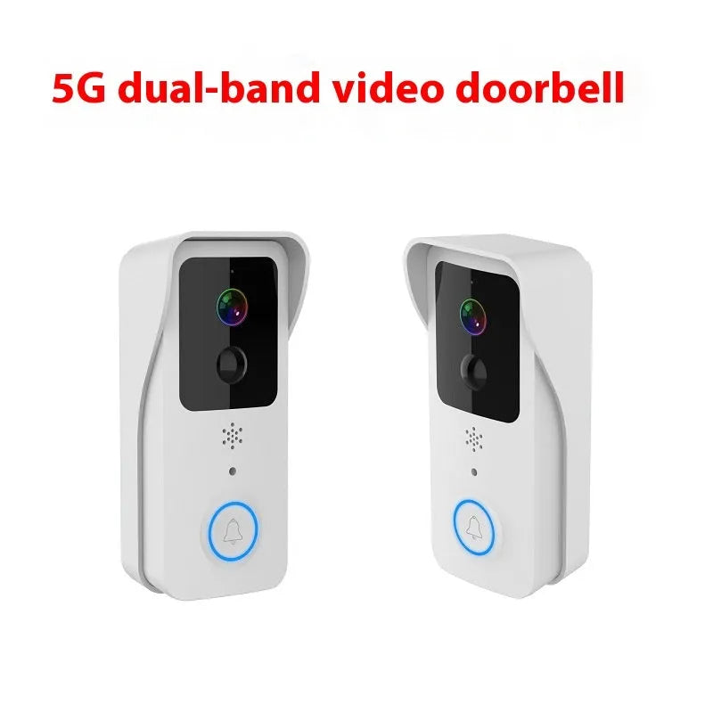 Waterproof HD visual doorbell with battery power and smartphone notifications