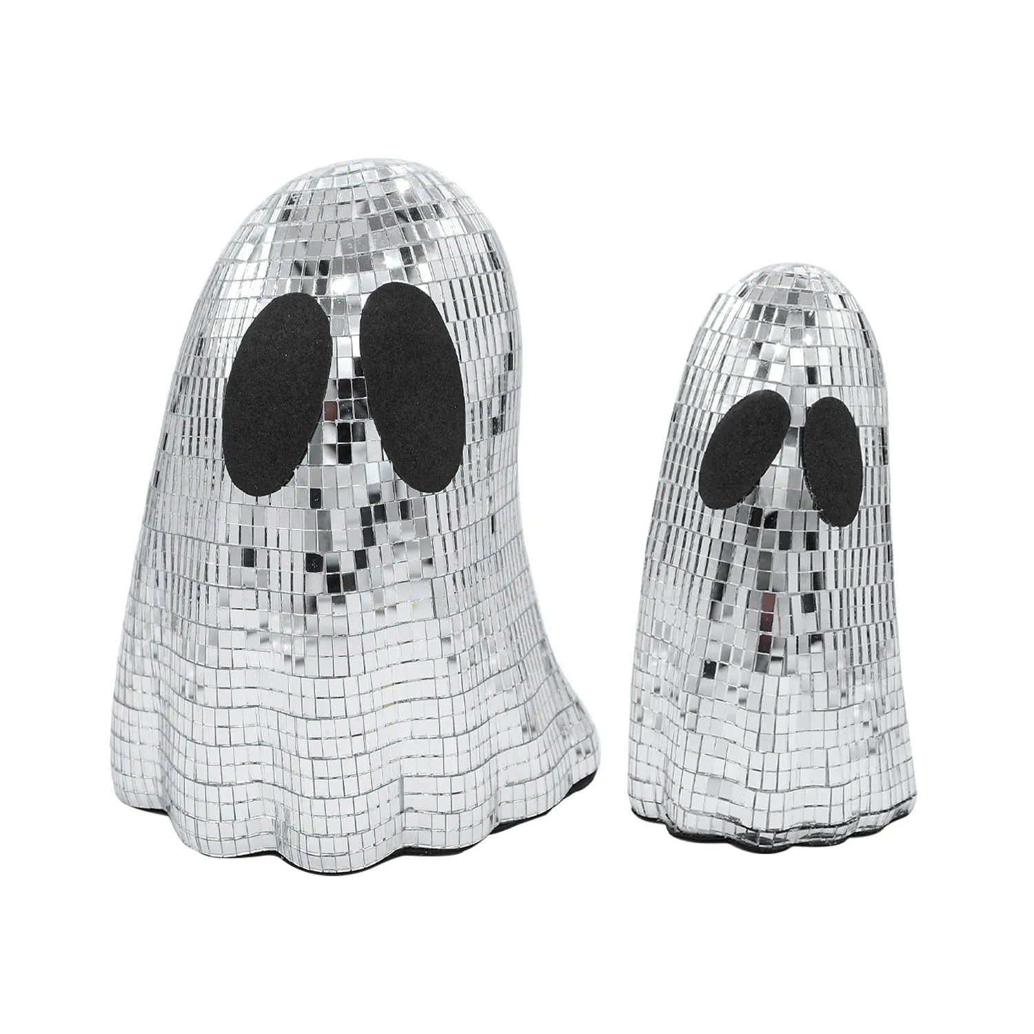 Silver Halloween ghost mosaic mirror patch desktop decoration in glass