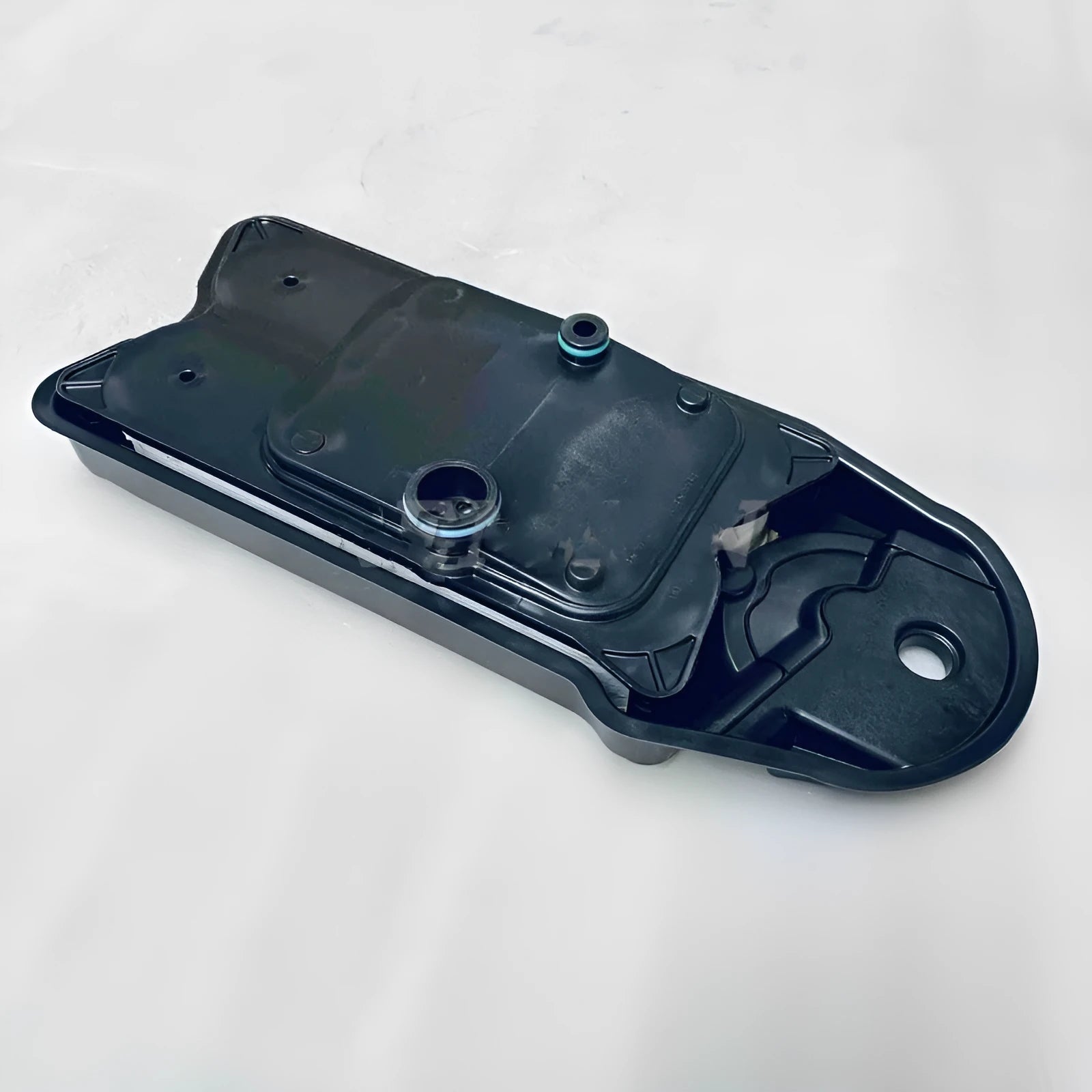 Black automotive crankcase ventilation filter for engine emission systems