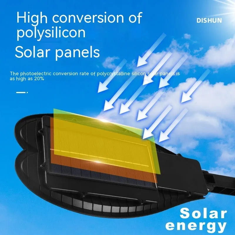 6-eye sword design solar garden lamp with remote control for outdoor lighting