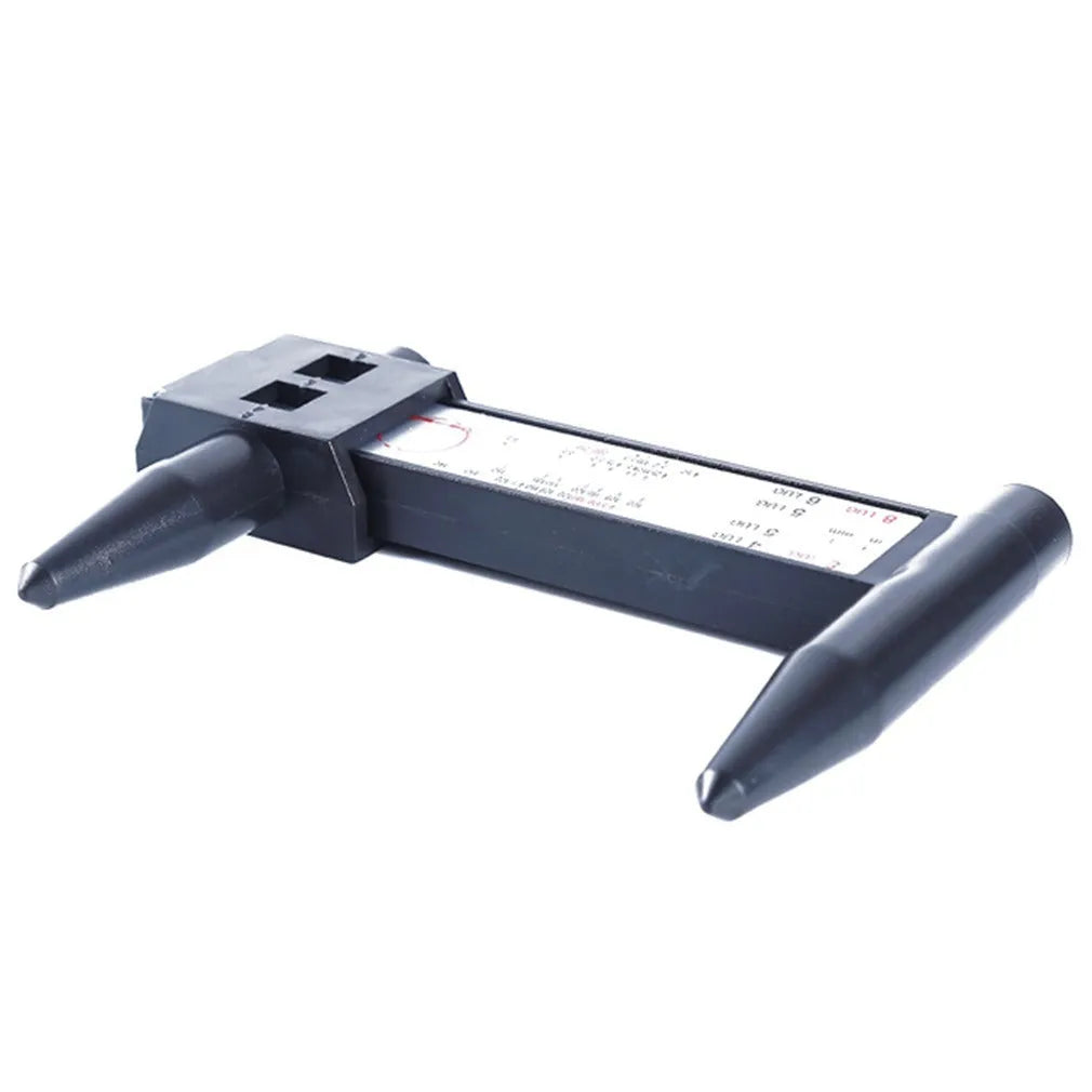 Digital hole distance ruler measuring tool with plastic construction and 180mm range