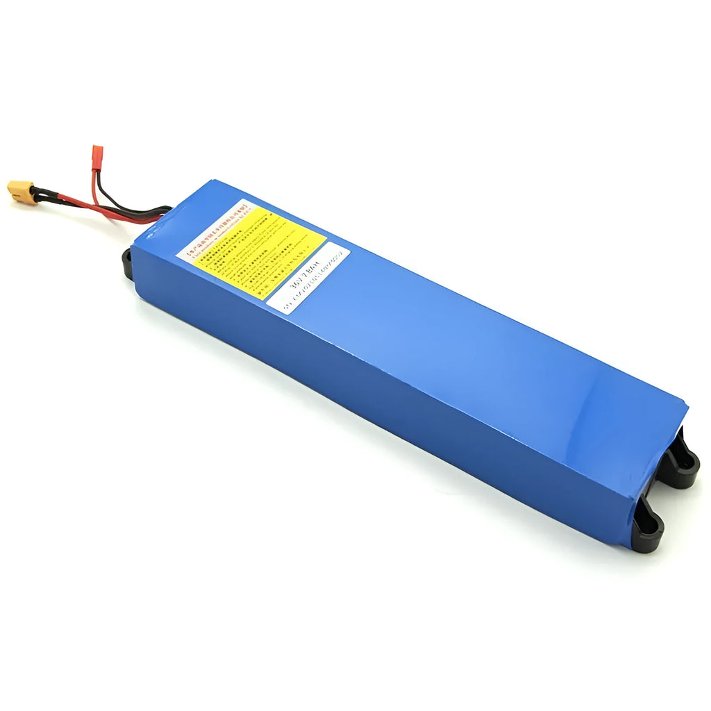36V lithium-ion battery pack for electric scooters with 10.4Ah, 7.8Ah, and 6.6Ah capacity options.