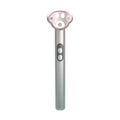 Gradient pink cats paw shaped micro-current eye massager on a white background