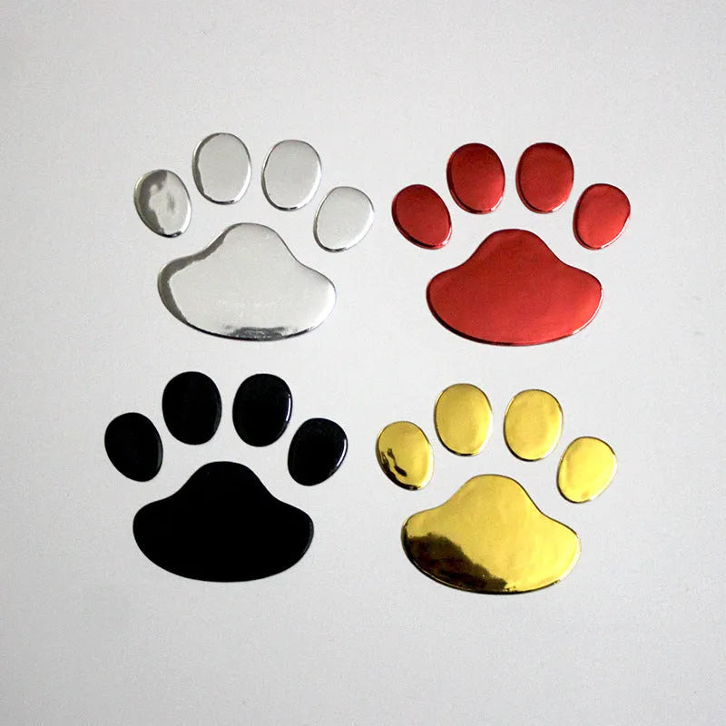 Pair of hand-shaped brush footprint car stickers for bumper scratch concealment