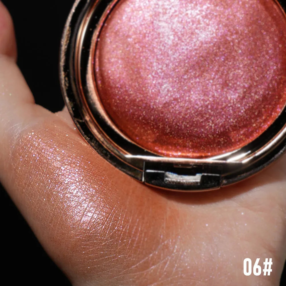 Jar of C-F019 Shining High Gloss 4D nail art glitter powder with sparkling particles.